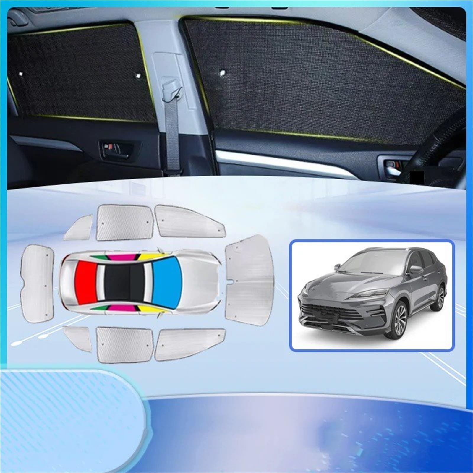 Amazon.co.jp: 車用サンシェード BYD用 ソング用 プラス用 シールU用